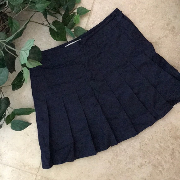Brandy Melville Dresses & Skirts - Navy Pleated Skirt